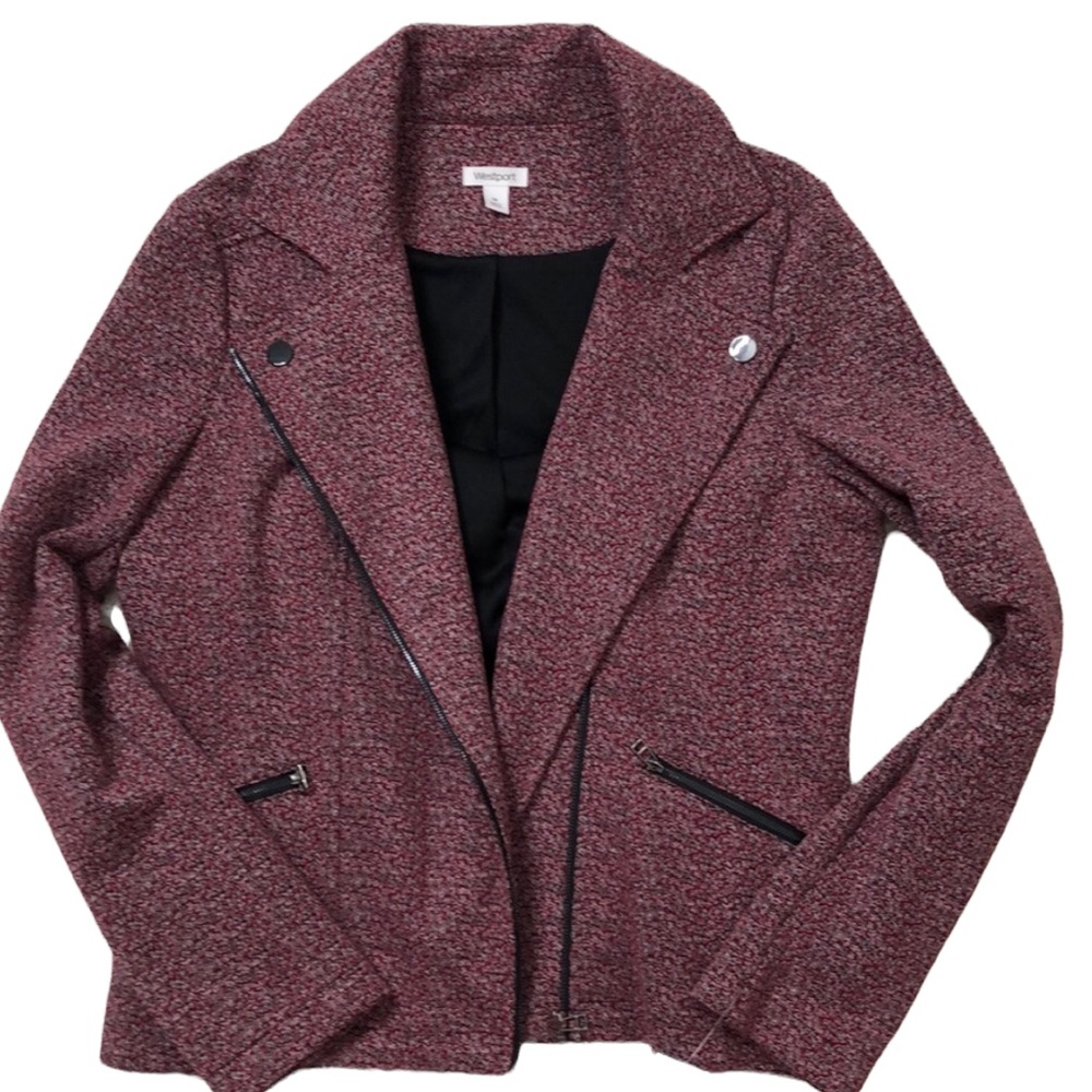 NEW Westport Motojacket / Blazer Size Medium Asymmetrical